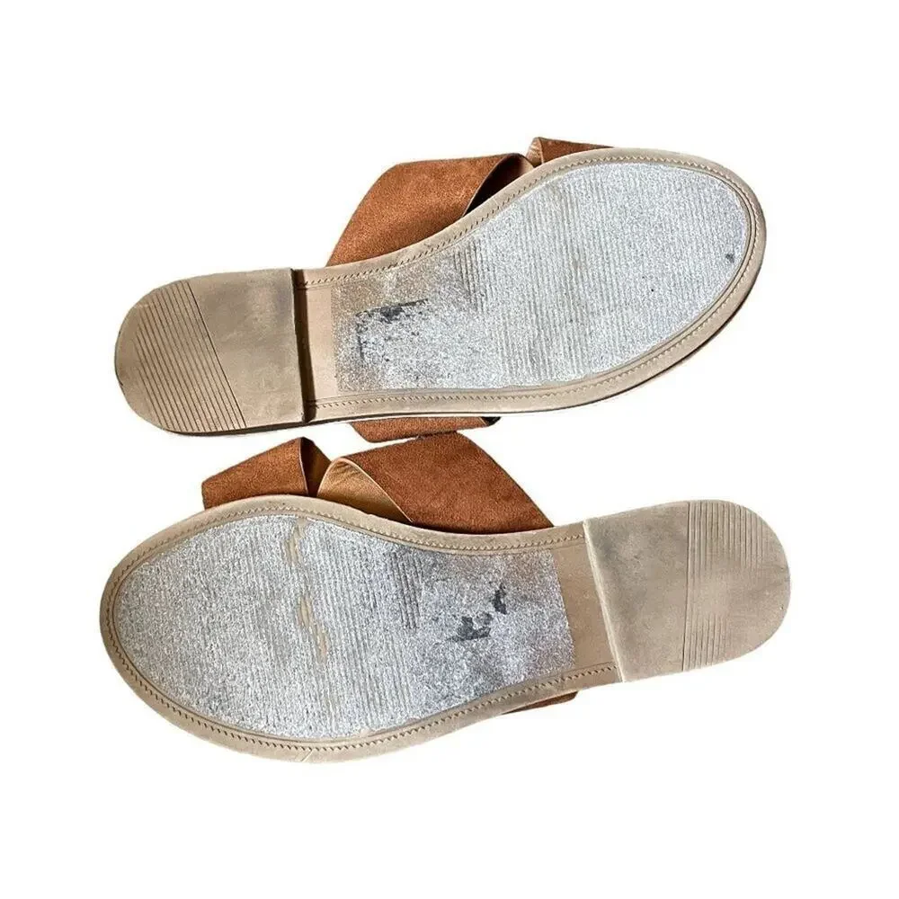 SODA faux leather strap sandals summer‎ beach shoes comfortable slip ons
